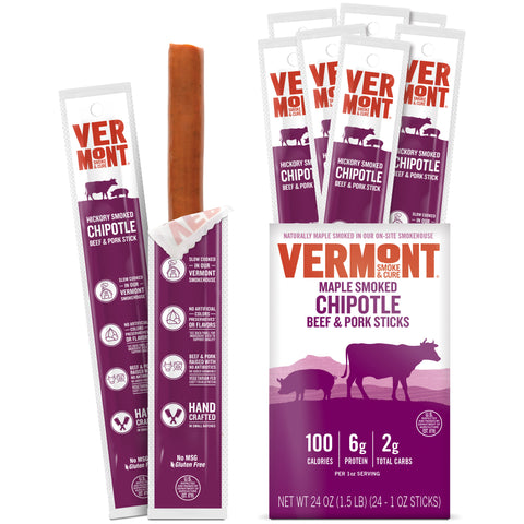 Smoked Chipotle Beef & Pork Sticks 1oz (24 count)