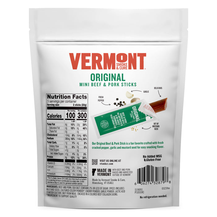 Original Beef & Pork Stick Minis (3 oz, pack of 8)