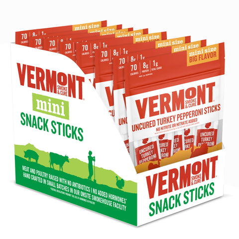 Uncured Turkey Pepperoni Stick Minis 3oz (8 packs)