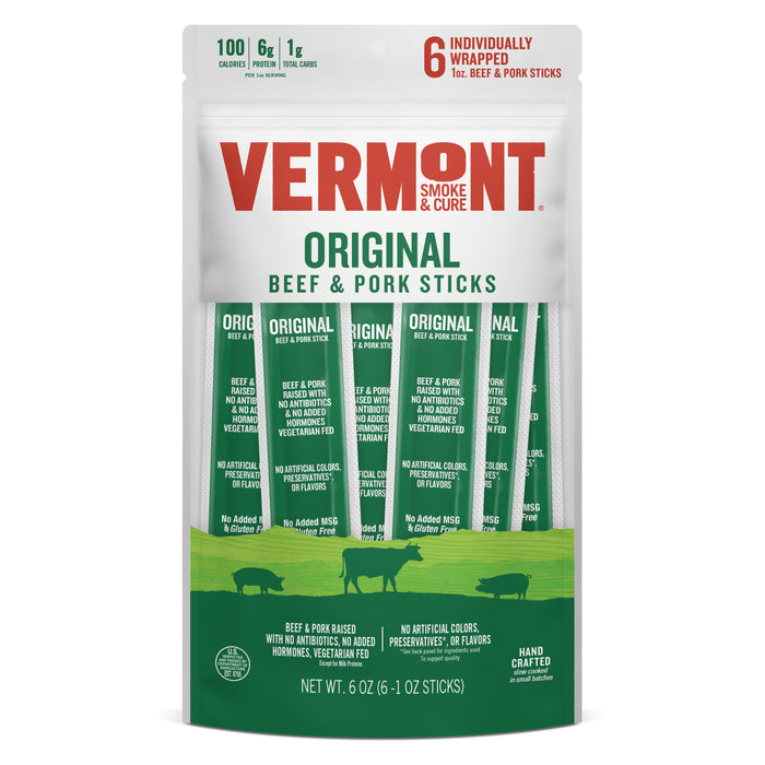 Original Beef & Pork Sticks 1oz, 6ct Pouch