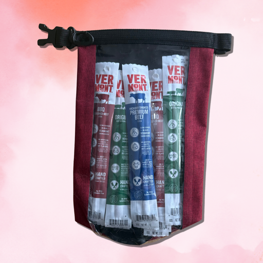 Valentine's Day Gift Bag with 3 Beef & Pork Flavored Meat Sticks (2 per flavor)