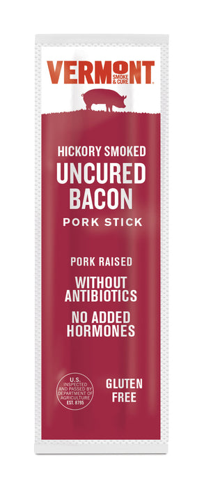 Hickory Smoked Uncured Bacon Pork Stick Minis (96 count) FS